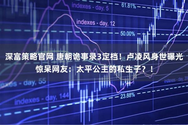 深富策略官网 唐朝诡事录3定档！卢凌风身世曝光惊呆网友：太平公主的私生子？！